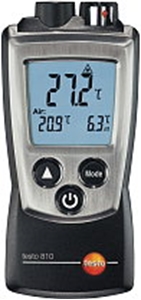Picture of testo 810 luchttemperatuur en infrarood oppervlaktetemperatuur in een apparaat