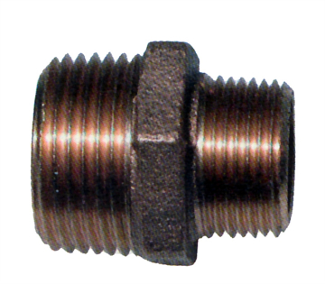 Toon details van Roodkoperen schroeffitting dubbel nippel verloop Afbeelding van Roodkoperen schroeffitting dubbel nippel verloop