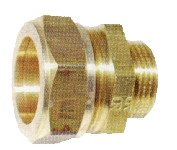 Picture of Messing-knelkoppeling, recht / US met cilindrisch uitwendig schroefdraad voor buis-Ø 8 - 42 mm / 3/8 - 1 1/4"