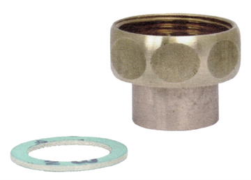 Toon details van Schroefkoppeling met soldeertuit en wartelmoer Afbeelding van Schroefkoppeling met soldeertuit en wartelmoer