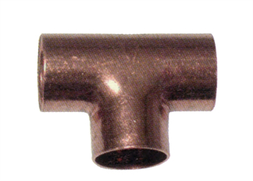 Toon details van Koperen T stuk Afbeelding van Koperen T stuk