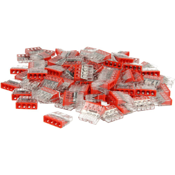 Toon details van Wago Verbindingsklemmen 4x 0,5-2,5 mm² Afbeelding van Wago Verbindingsklemmen 4x 0,5-2,5 mm²