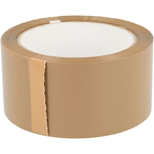 Picture of PP-plakband, 50 mm x 66 m, bruin