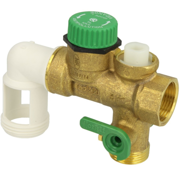 Toon details van Veiligheidsgroep / inlaatcombinatie 3/4" Afbeelding van Veiligheidsgroep / inlaatcombinatie 3/4"