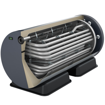 Toon details van Liggend buffervat HHB-2 Afbeelding van Liggend buffervat HHB-2